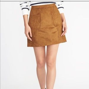 Faux- Suede Utility A-line Mini